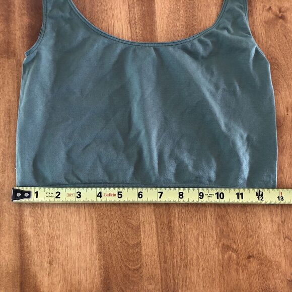 Intimately Free People Seamless Olive Green Square Neck Bra Size Medium/Large - Picture 3 of 4